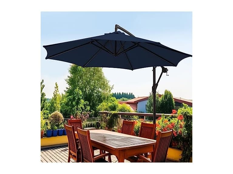 wikiwiki 10ft Patio Hanging Umbrellas - Image 1
