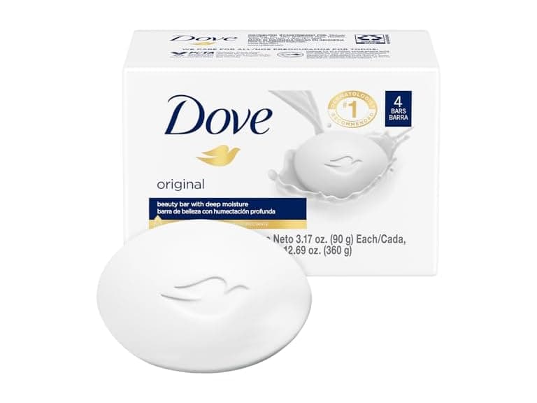 Dove Soap, Original Beauty Bar Pack (12 Soap Bars) - Image 1