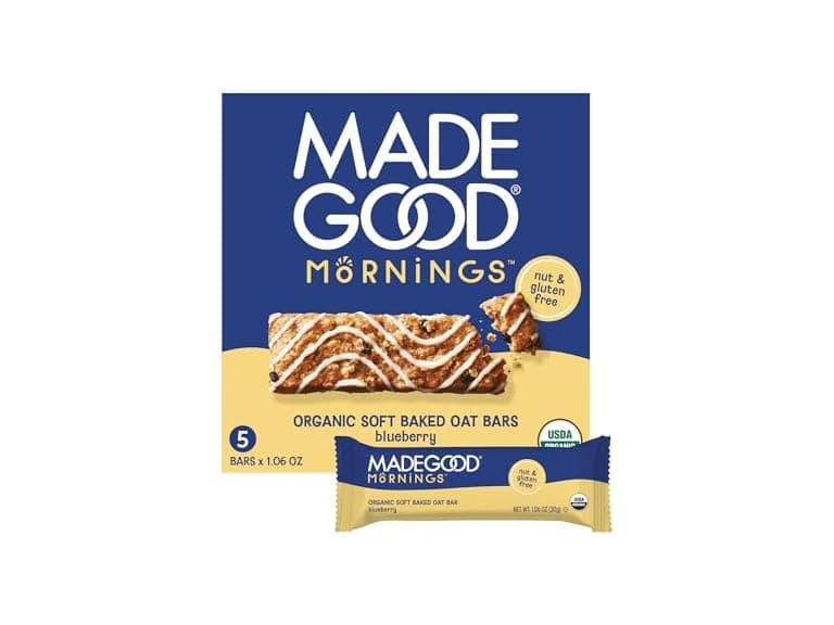 MadeGood Morning Blueberry Bars, 5ct/4.25oz - Image 1