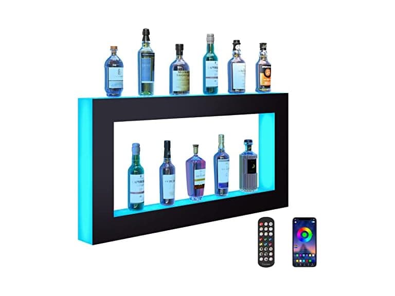 VEVOR LED Lighted Liquor Bottle Display - Image 1