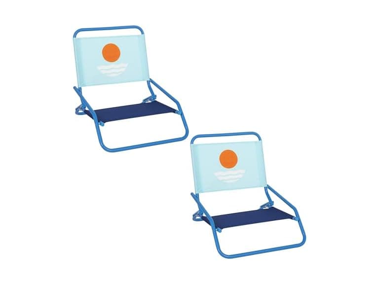 Rio Beach 2-Pack Low-Profile Folding Beach Chairs - Image 1