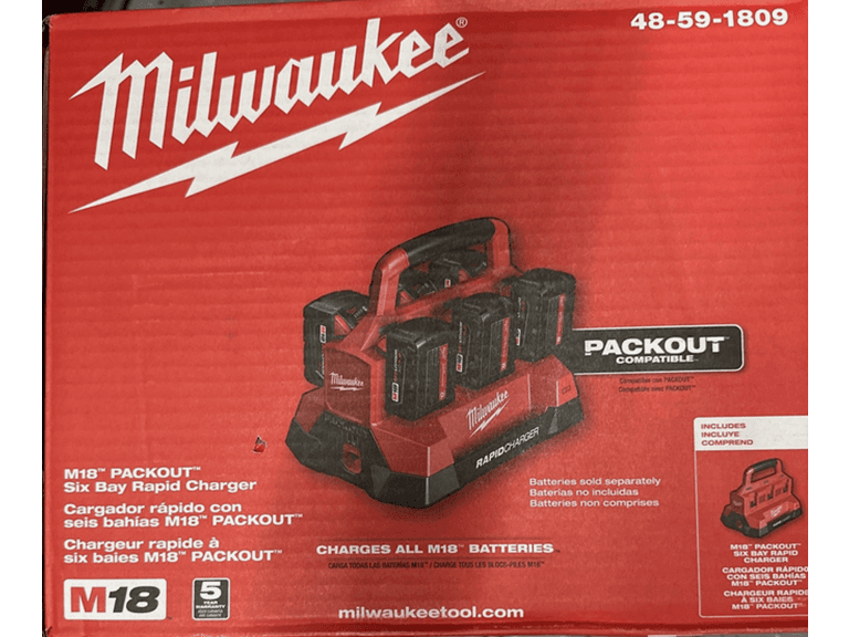 Milwaukee 48-59-1809 M18 18V 6-Port Rapid Charger - Image 1