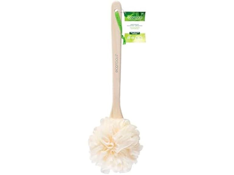 EcoPouf Bath Brush with Handle - Image 1