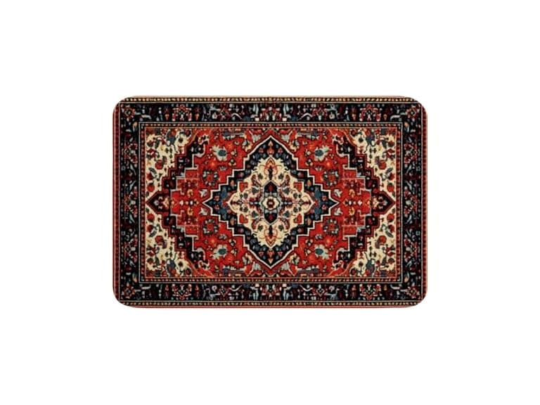 Art Deco Bathroom Rugs Oriental Bath Mat - Image 1