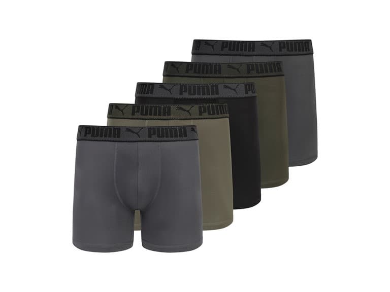 PUMA Men's 5-Pack Training Fit Boxer Briefs - Image 1