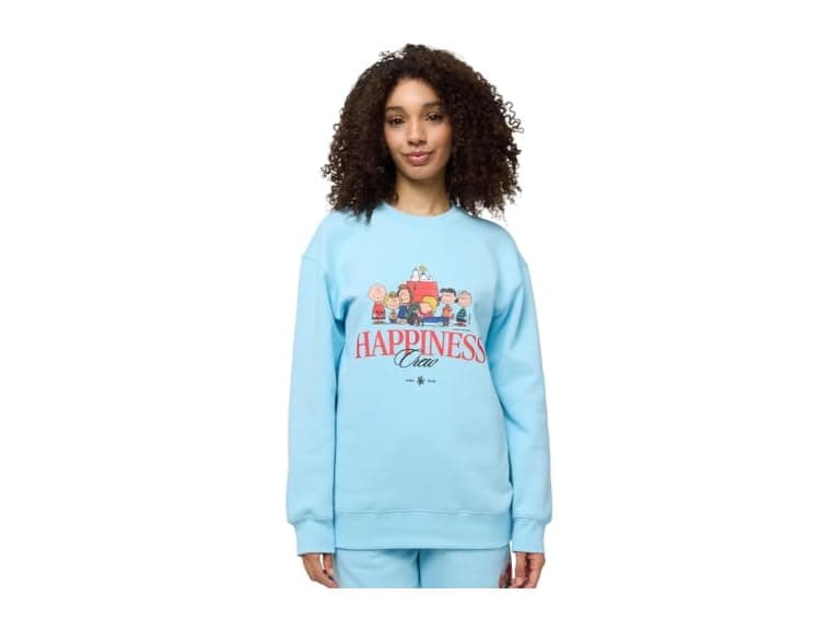 Samii Ryan Women Peanuts Happiness Crew Crewneck - Image 1