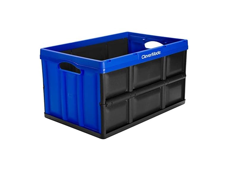 CleverMade CleverCrates 62 Liter Collapsible Bin- Royal Bl - Image 1