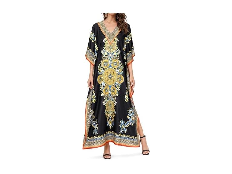 Oussum Women (One Size Plus) Long Maxi Kaftan Gown - Image 1