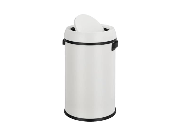 PrecisionAuto 17 Gallon/65L Stainless Steel Swing Top Trash Can - Image 1