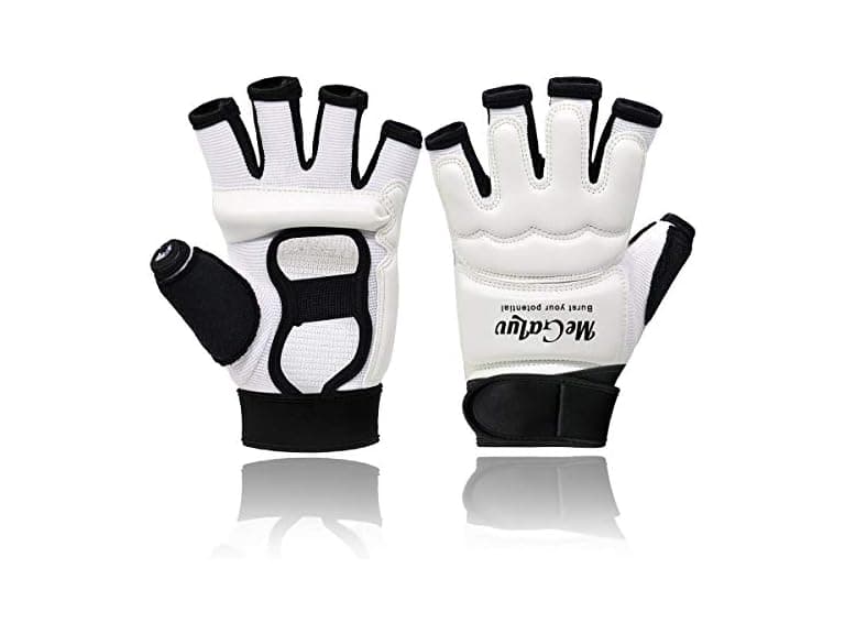 Kickboxing Gloves for Women Kids Men (White XL) - Image 1