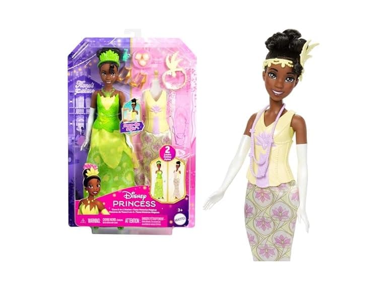 Mattel Disney Princess Toys, Tiana Fashion Doll - Image 1