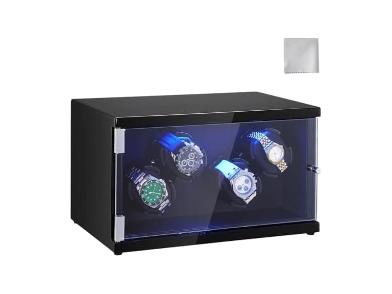 Watch Winder, Watch Winder for 4 Men's and - Image 1