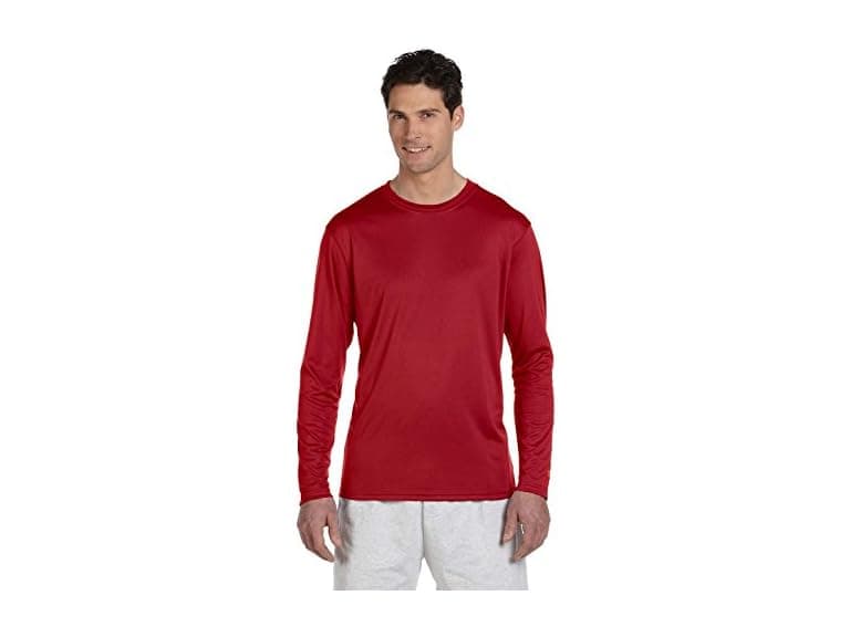 Champion Men (S) Double Dry Long Sleeve Tee - Image 1