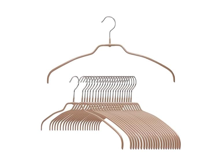 MAWA by Reston Lloyd Clothing Hangers Set of 24, Latte - Image 1