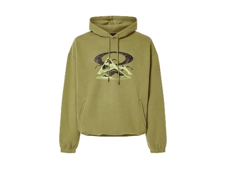 Oakley Men Small Summit Peak Hoodie Iron Red - Image 1