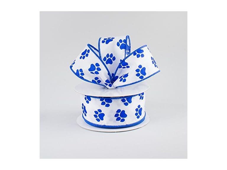 Craig Bachman White and Blue Paw Print Wired - Image 1