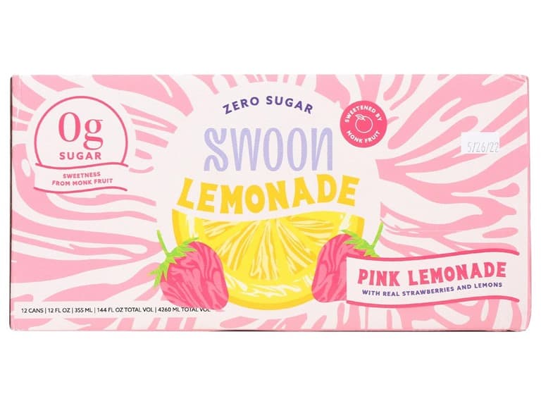 12PK Swoon Pink Lemonade, Zero Sugar, Low - Image 1