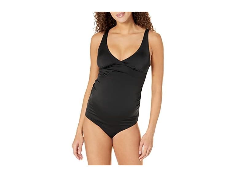 Amazon Essentials Women Maternity Ruched Swimsuit - Image 1