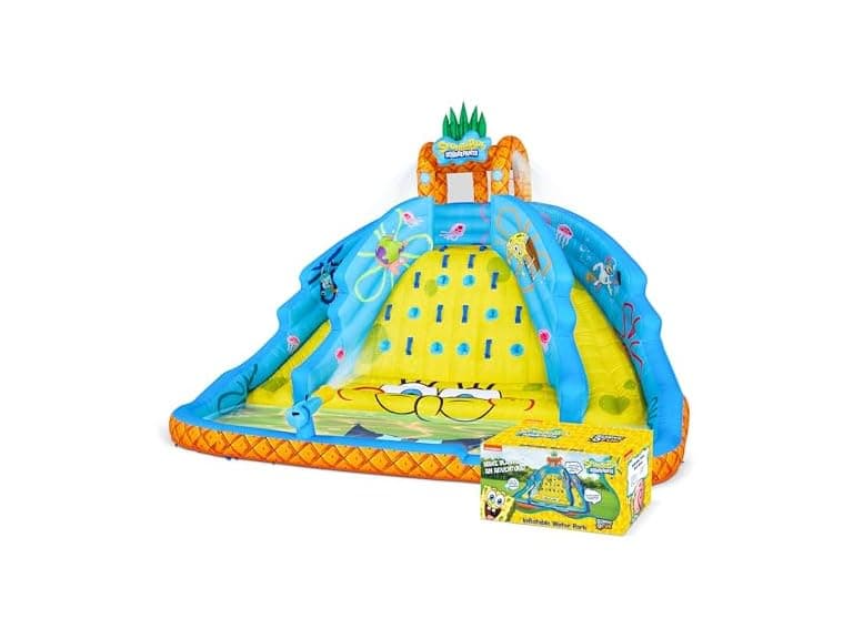 Sunny & Fun SpongeBob Ultra Climber Inflatable Water Slide Park - Image 1