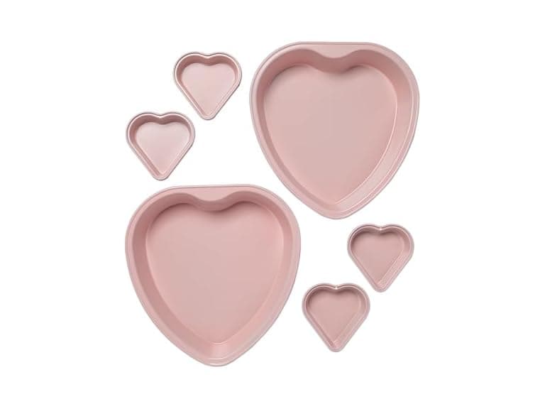 Paris Hilton Heart Shaped Nonstick Bakeware Set Pink - Image 1