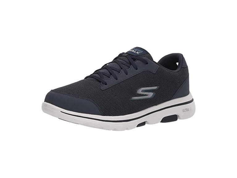 Skechers Men's Gowalk 5 Qualify, Navy/Blue, 10.5 X-Wide - Image 1