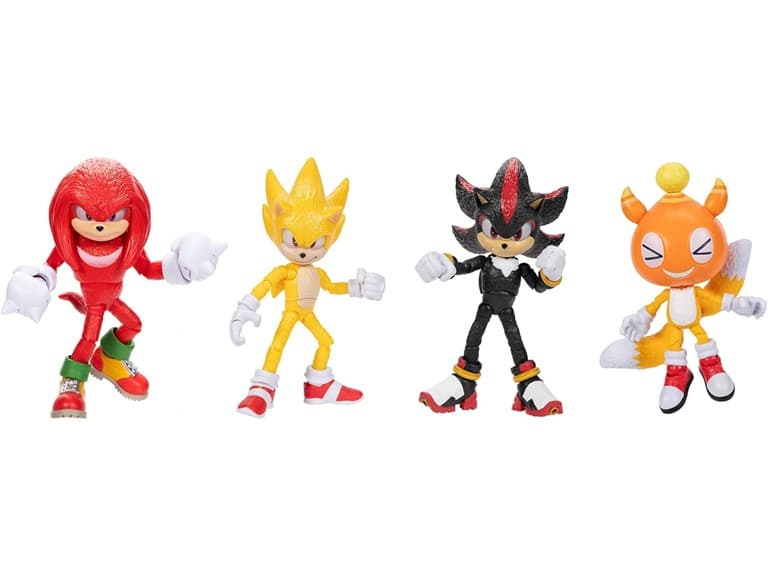Sonic The Hedgehog 3 Movie 5" Action Figure 4Pk - Image 1