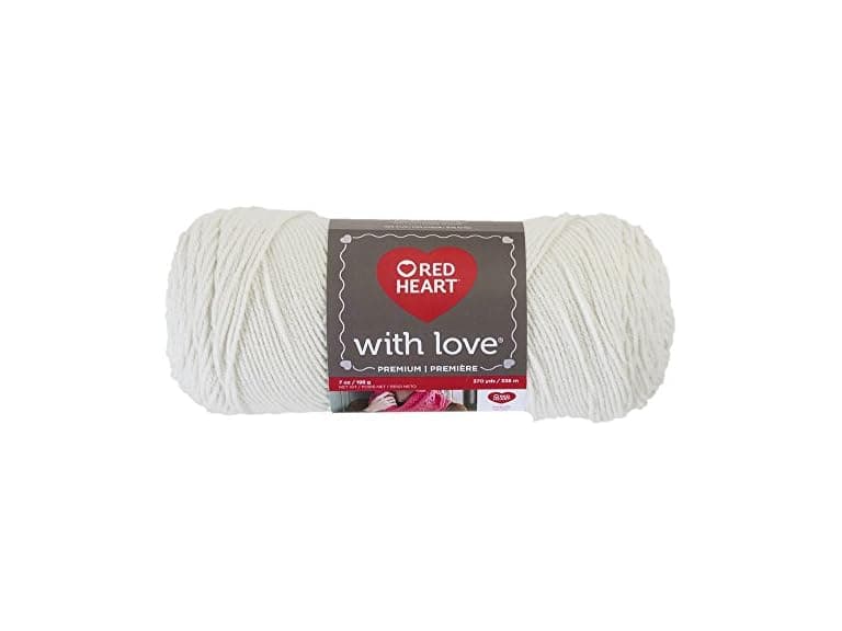 Red Heart With Love Yarn - Eggshell - Image 1