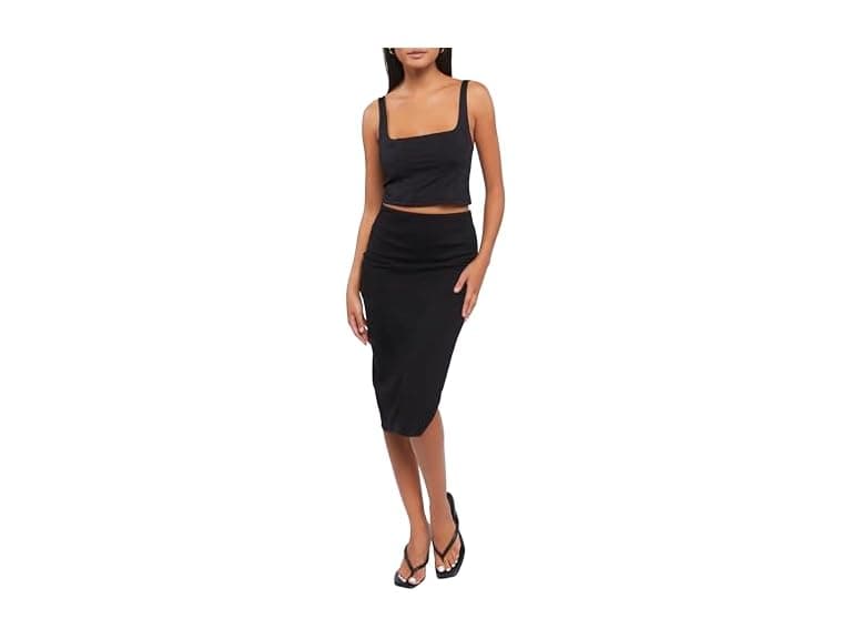 Forever 21 Side-slit Midi Skirt - Image 1