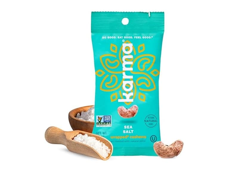 Karma Sea Salt Cashews with Skin by Karma Nuts - Image 1
