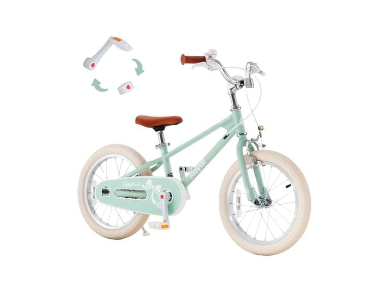 RoyalBaby EZ Kids Bike, 16 Inch, Green - Image 1
