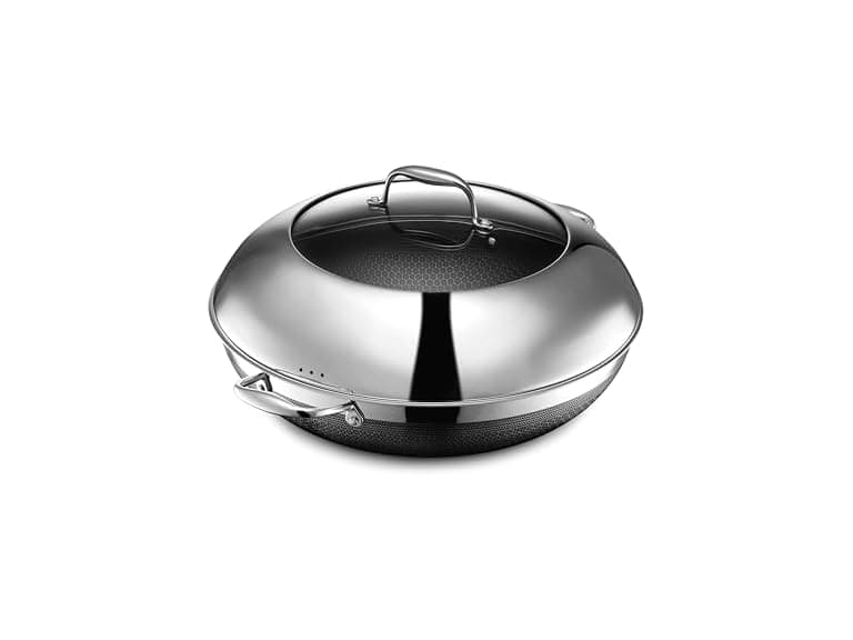 Hexclad 14 Hybrid Wok with Lid - Image 1