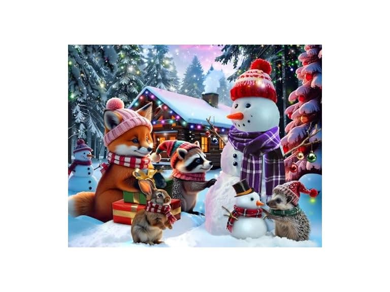 Springbok Christmas Critters 500 Piece Puzzle - Image 1