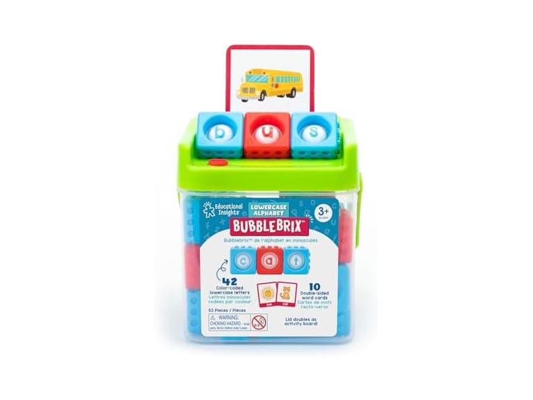 Educational Insights Lowercase Alphabet BubbleBrix - Image 1