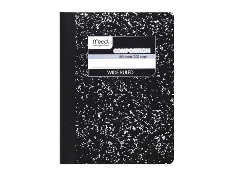 Mead Composition Notebook, Wide Ruled Paper - Image 1
