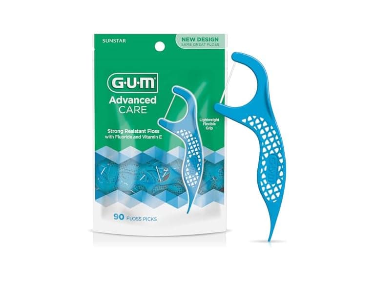 GUM Advanced Floss Picks 90ct - Image 1