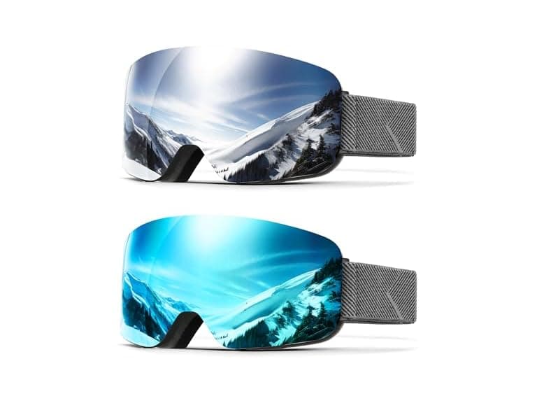 QALLY Ski Goggles with 100% UV Protection - Image 1