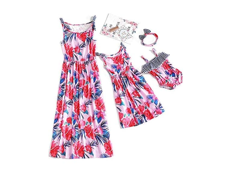 Iffei Women (M) Mommy Me Matching Dress Dress - Image 1