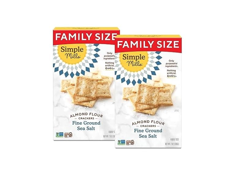 2PK Simple Mills Almond Flour Crackers - Image 1
