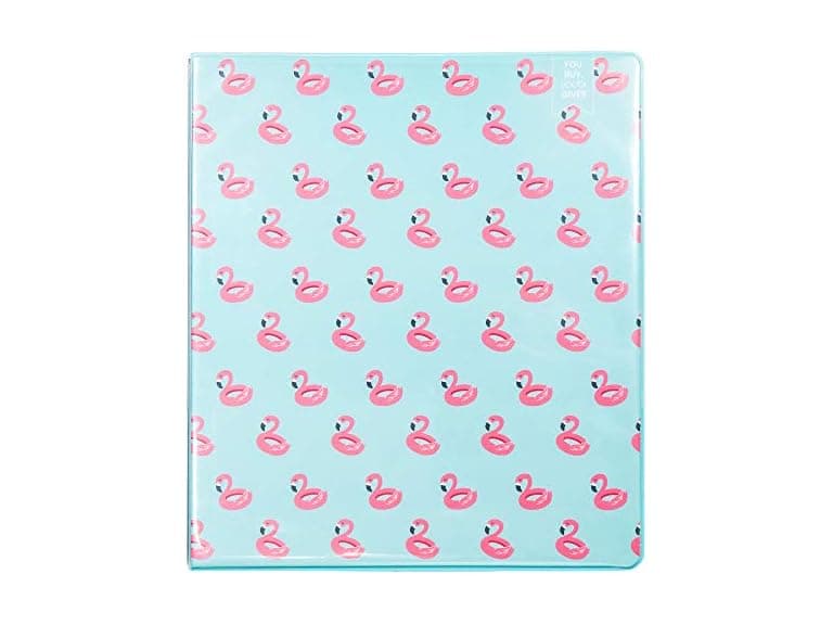 Yoobi | 1 Inch Binder - Blue Flamingo - Image 1