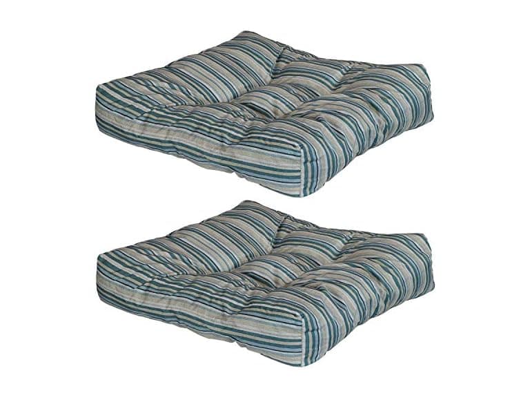 Sunnydaze Neutral Stripes Cushions, Set of 2 - Image 1