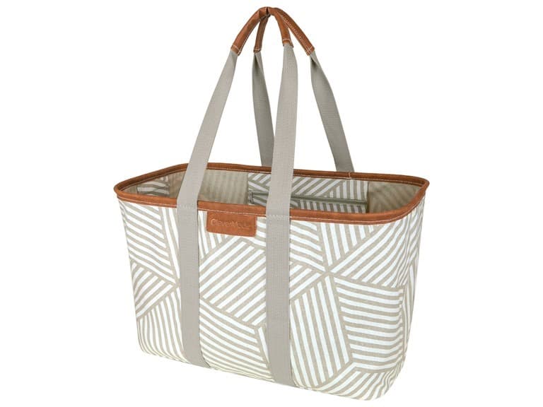 CleverMade Collapsible LUXE Tote, 30L Foldable Grocery Bag - Image 1
