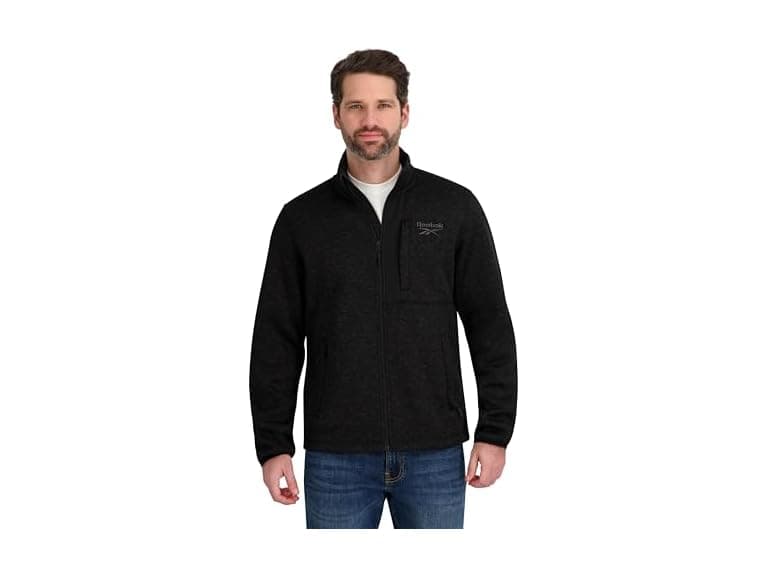 Reebok Mens Mock Neck Zip Up Sweater Jacket - Image 1