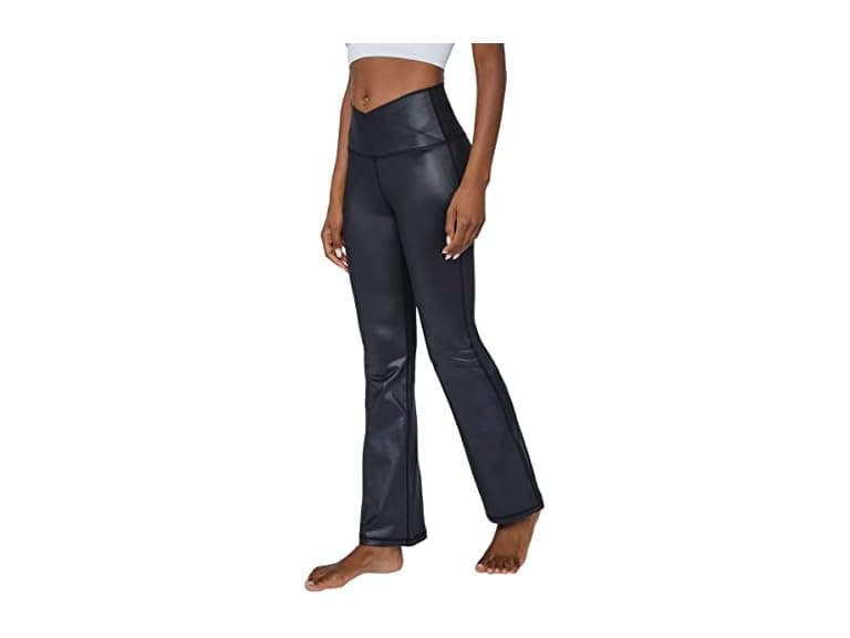 90 Degree By Reflex Women (M) Faux Yoga Leggings - Image 1