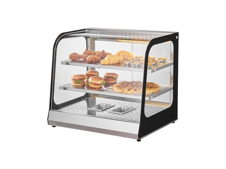 2-Tier Commercial Food Warmer Display, 850W Food - Image 1