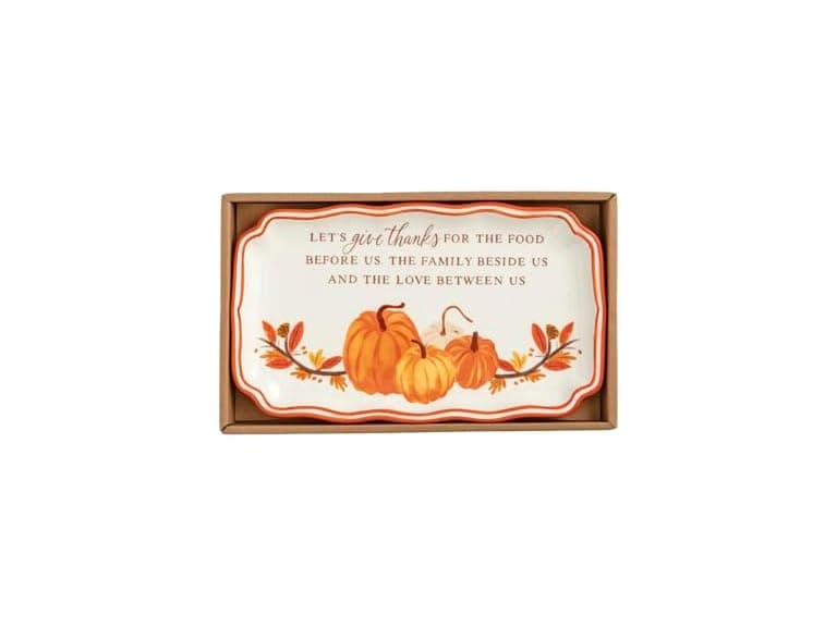 Mud Pie Thanksgiving Sentiment Plate - Image 1