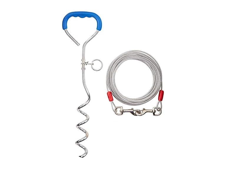 Petmate Easyturn 18 Inch Spiral Stake Dog Tie Out - Image 1