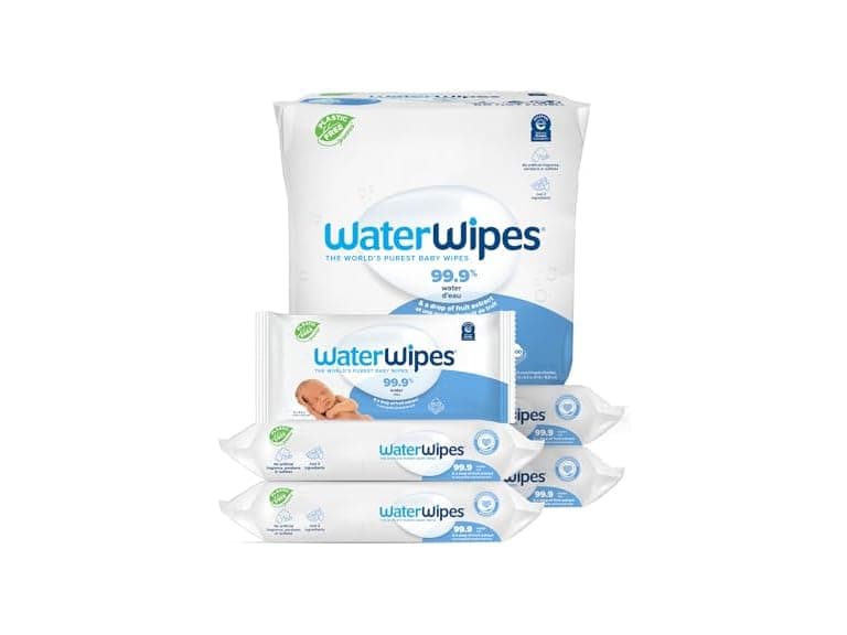 (5 Pk) WaterWipes Plastic-Free Original Baby Wipes - Image 1