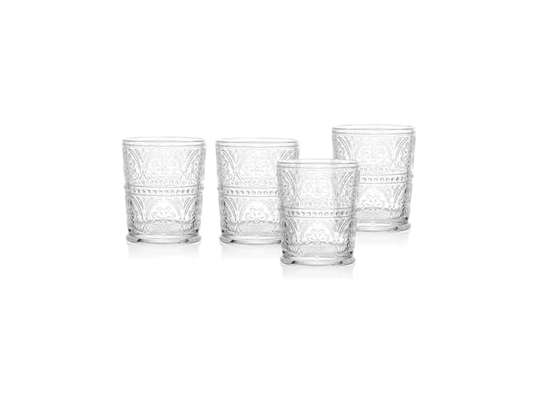 Darbie Angell Wanderlust Set of 4 Double Old Fashioned Glasses, Everyday Drinkware, 9.5 ounce - Image 1