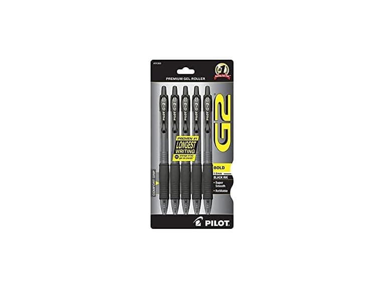 Pilot G2 Premium Gel Pens, 5-pack - Image 1