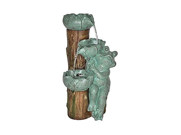 22.4" Resin Frog Fountain - Image 1
